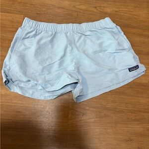 Patagonia Women's Sky Blue Baggies Shorts 2.5”